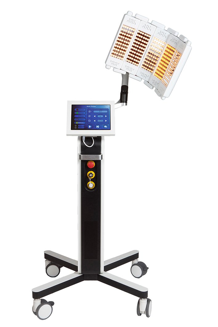 Equipo profesional de terapia de luz LED con luz amarilla