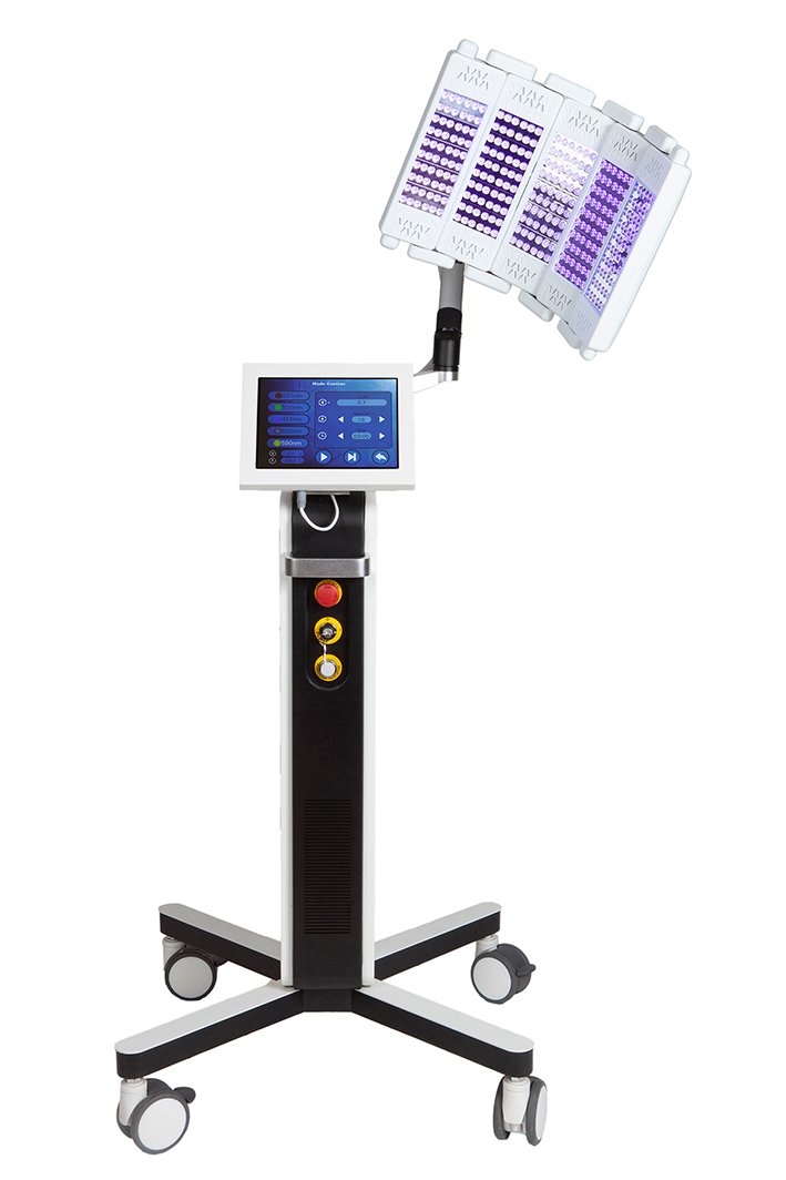Equipo profesional de terapia de luz LED con luz azul