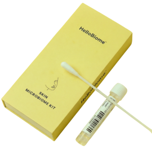 HelloBiome skin microbiome analysis kit by Corpoderm