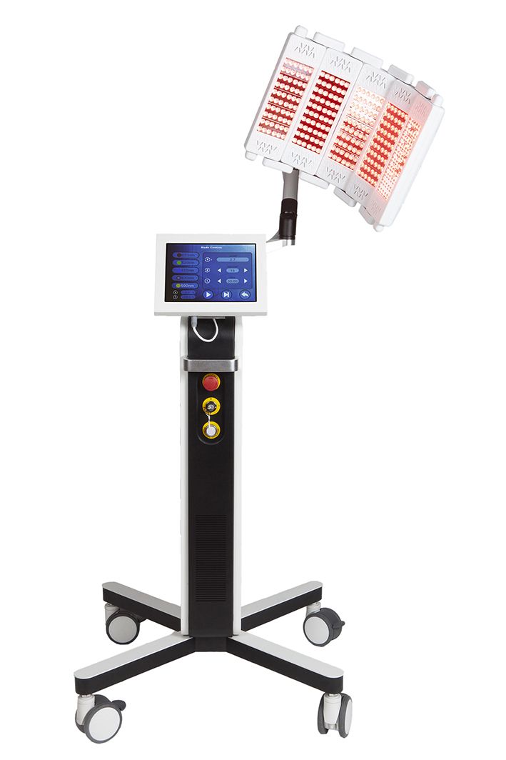 aesthetic led therapy device using red lilght